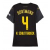 Borussia Dortmund Nico Schlotterbeck #4 Bortatröja Dam 2024-25 Korta ärmar